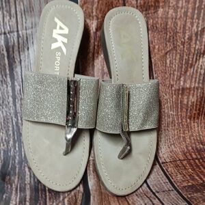 Women's Glitter Sandals - Gold